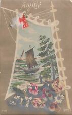 CP FRIENDSHIP BOAT THROUGH SAIL SAILBOAT FLOWERS - 4870
