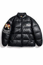 doudoune en cuir Von Dutch y2k