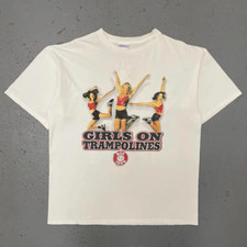 Vintage 1999 The Man Show Girls On Trampolines Rare Single Stitch T Shirt XL