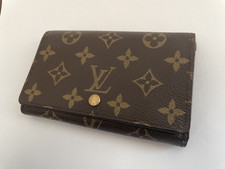 Louis Vuitton Monogram Tresor L-shaped zipper compact wallet brown