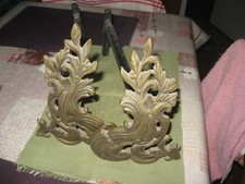 ancienne paire de chenets en