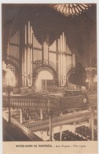 Notre-Dame de Montreal, Quebec, Canada. The Organ. Les Orgues. Vintage