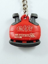 KEYCHAIN - ELF ANTARGAZ - Gas Bottle, Soft Plastic - Vintage 90s