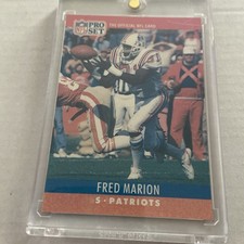 1990 Pro Set Fred Marion Hanging Belt Anaconda Card #204 Error Card