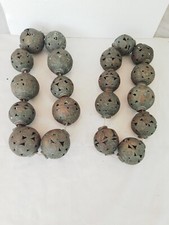 pair of antique bronze African fixture necklaces. VERRE, Nigeria