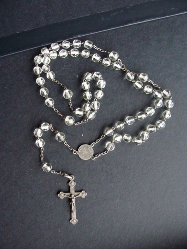 Chapelet ancien avec croix - , en