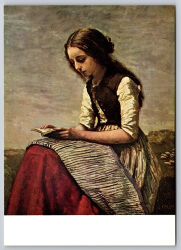 Art postcard camille corot - art,
