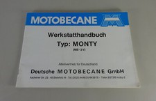 Workshop Manual Motobecane Monty MB - 3V Stand 12/1977