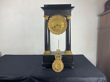 CHARLES X WOOD COLUMN PORTICO PENDULUM, BRONZE