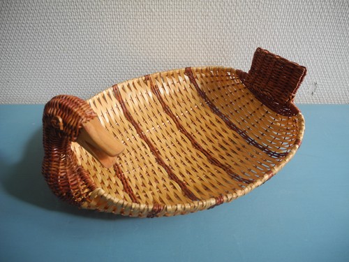 Ancien panier corbeille - panier, canard