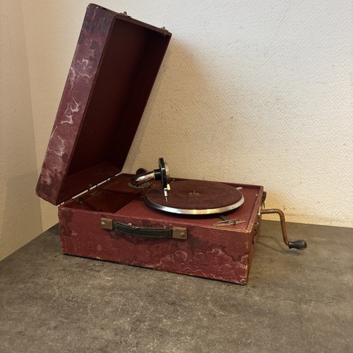 Ancien gramophone portable 78 - ,