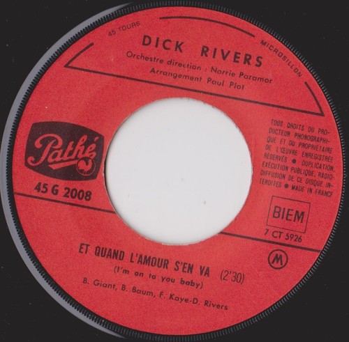 Dick rivers quand amour - dick,