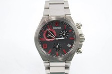 Mens Victorinox  Swiss Army Convoy Chronograph 241317 Black Dial With Red Accent