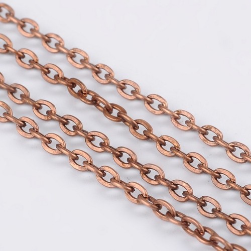 Chaine metal cuivre 3 - m, x