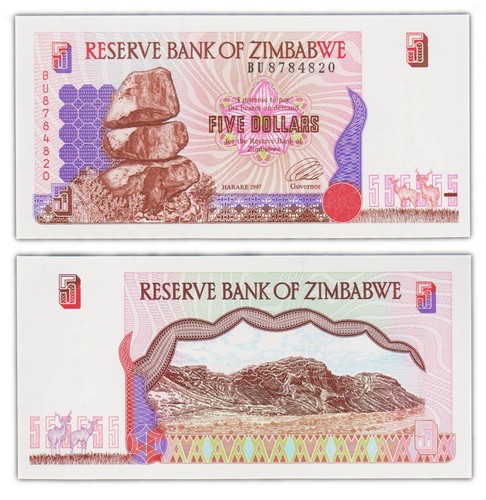 Dollars 1997 zimbabwe - 5, [neuf