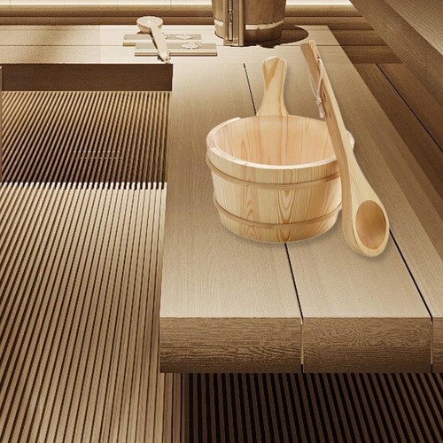 Seau sauna bois 4 - 4, l
