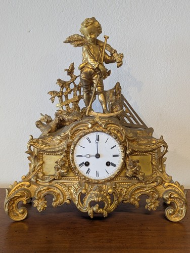 Pendule moissonneur bronze - pendule,