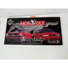 Monopoly Mustang Edition Property Trading Game Parker Brothers  *read*