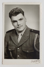 Handsome Young Man Military Soldier Portrait - Vintage Photo Lafay, Le Mans