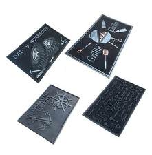 Tapis D'Entrée Tapis De Sol Intérieur Extérieur Noir/Couleurs