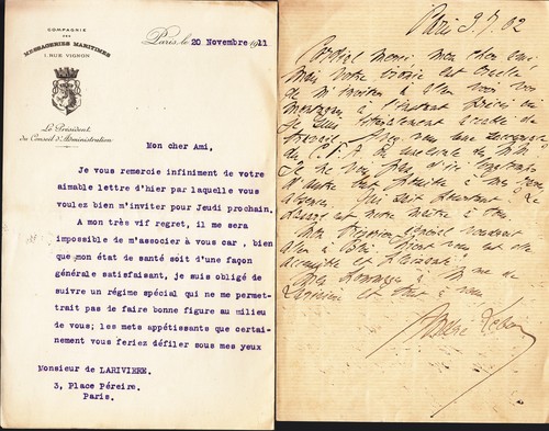 Ensemble lettres signees - ensemble, de