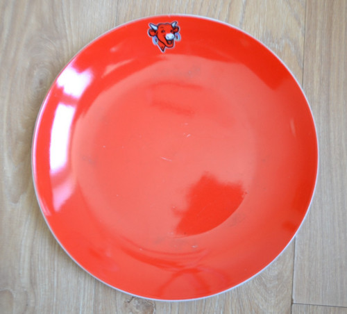 Ancien grand plat - , publicitaire