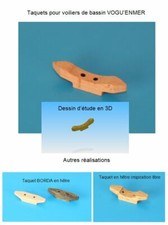 VOGU'ENMER -- Basin Sailboat -- Reproduction 42 mm Beech Catch
