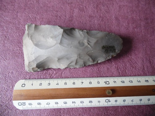 Superbe hache silex taillé - hache,