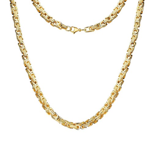 Collier roi pour hommes or - roi, en