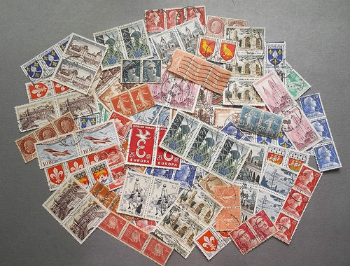 Lot collection timbres - , france
