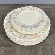 Set Of 20 Arcopal Champetre Dinner & Salad Bread Plates Scallop Floral France