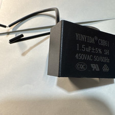 STARTER CAPACITOR MOTOR start 1.5uF 450Vac CBB61 HOOD 1.5uf FANER