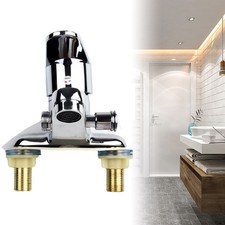 Robinet m??langeur de robinet de bassin c?t?? argent ouvert 2 voies avec piscin