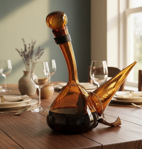Carafe vin vintage verre - carafe, à