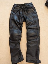 HEIN GERICKE ROCKET STX LEATHER MOTORCYCLE TROUSERS UK 32