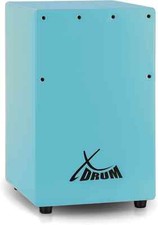 Petit Cajon Batterie a Main pour Enfant Débutant Cordes Accordables Bleu 36cm