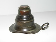 ANTIQUE METAL OIL LAMP 19TH