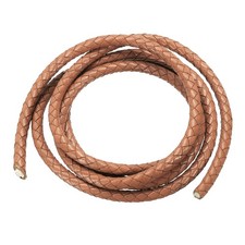 Cordon cuir tressé rond 5mm