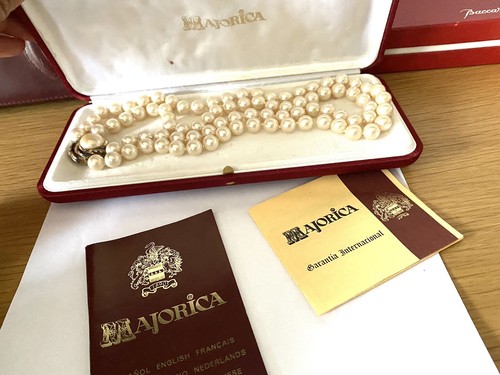 Collier majorica perle plaqué - collier,