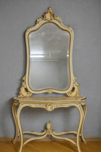 Ensemble console miroir - console, et