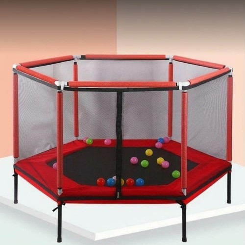 Trampoline hexagonal enfant