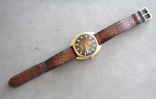 Tissot Seastar Automatic Gold Day Date Wristwatch Vintage RUNS