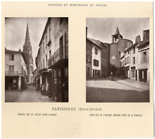 France, Parthenay, grande rue, Saint-Laurent church, porte de l&#039;clock (year