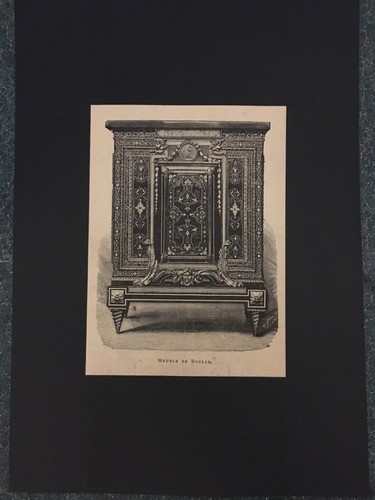 Meuble boulle gravure - boulle,