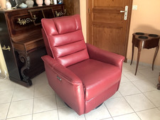 2 fauteuils relax cuir confort