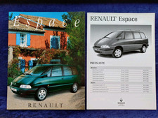 Renault Espace brochure 1.1996 + price list