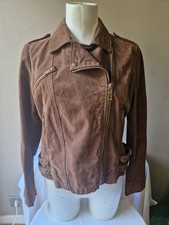 Blouson perfecto cuir gris T M