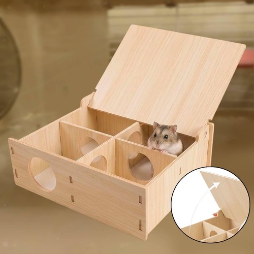 Cachette bois pour hamsters - en,