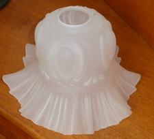 grande Tulipe abat jour de lampe en pâte de verre Diamètre 24 cm Hauteur 16 cm