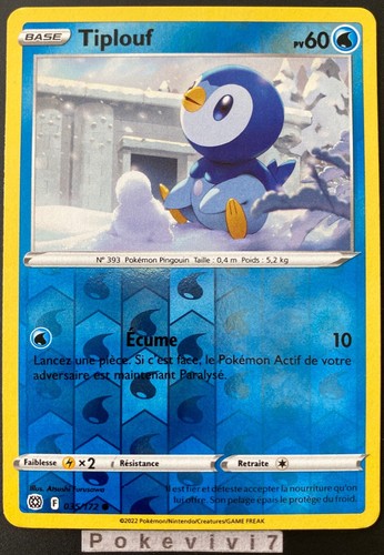 Carte pokemon tiplouf 035 172 - carte,